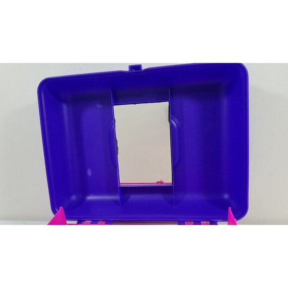 Caboodles Pink Purple Plastic Jewelry Makeup Storage Case w/ Tray 2762 Vtg 90s - Picture 4 of 10
